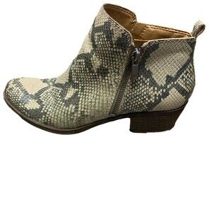 LUCKY Brand Womens Snakeskin Booties Size‎ 8.5